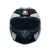 AGV K3 Wing Full Face Helmet - Black / Green / Red